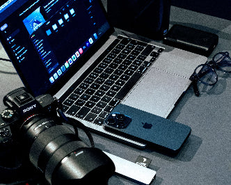 Laptop, Camera, cell phone